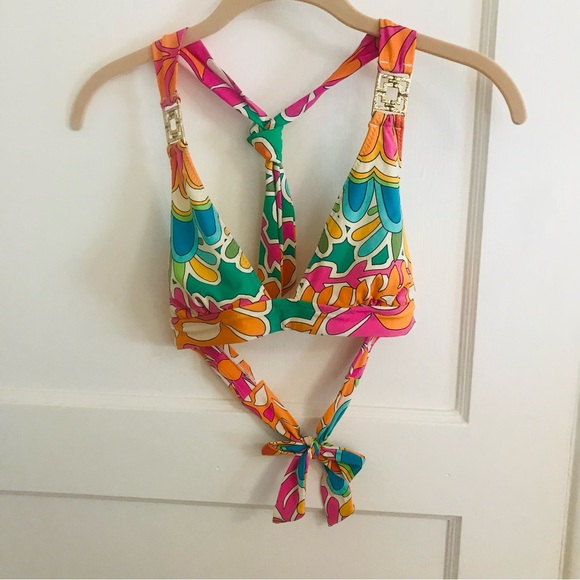 Trina Turk Multi-Color Embellished Bikini Top - Picture 7 of 9